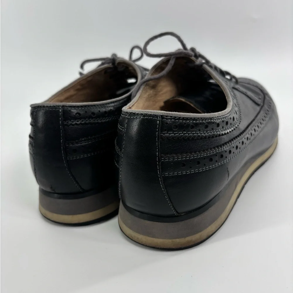 Florsheim limited indigo flux wingtip oxfords 10 black work office comfort